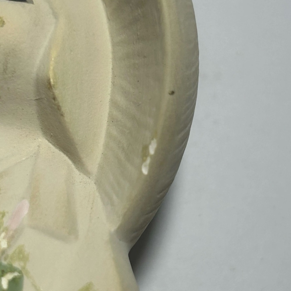 Japanese 6.5” Hakata Doll Geisha in Kimono w Gold Accents & Plum Blossom Painted - Picture 8 of 15